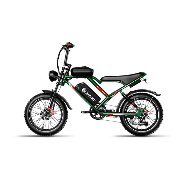 AMYET S8 2*1000W Dual Motor Electric Bike - Green